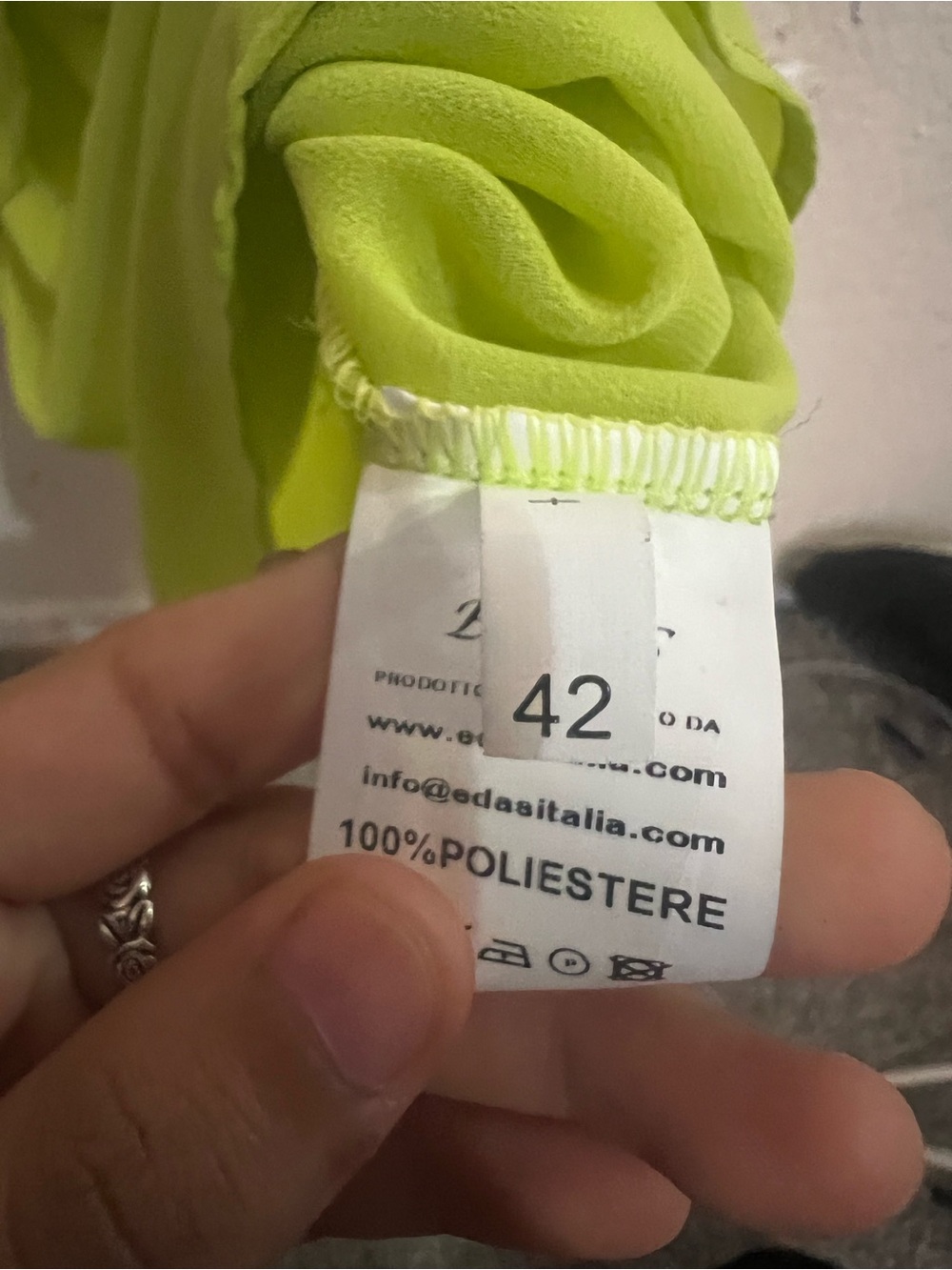Lime Green Ruffle Cami Top - Picture 2 of 3